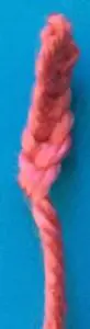Crochet dog potholder tongue marking