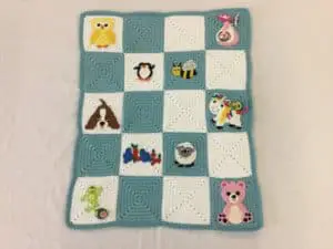 Finished crochet edging for baby blanket girl blanket landscape