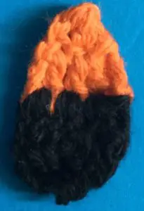 Crochet clown fish black on front bottom fin