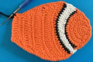 Crochet clown fish joining for tail