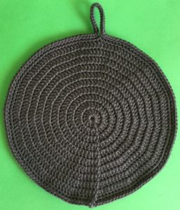 Crochet cat bag back of head