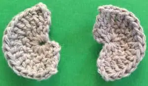 Crochet elephant head ears