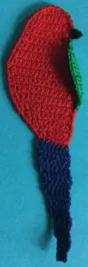 Crochet king parrot bottom beak