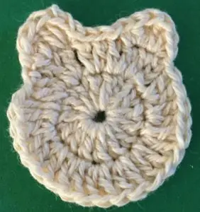 Crochet lion head head with ears