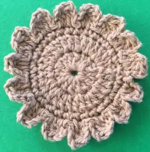 Crochet lion head mane