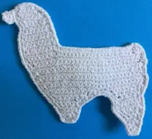 Crochet llama body with muzzle