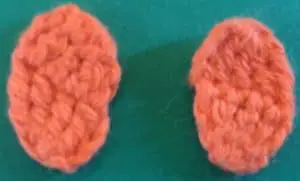 Crochet tiger head paws