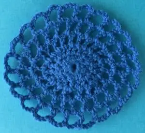 Crochet fish scrubbie back body