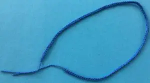 Crochet fish scrubbie cord