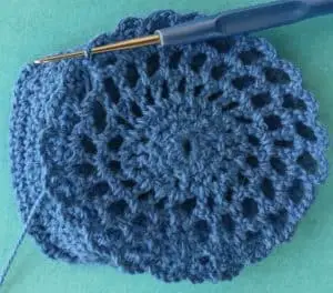 Crochet fish scrubbie joining for back head