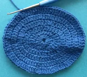 Crochet fish scrubbie joining for head