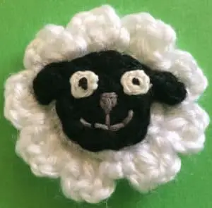 Easy lamb crochet body with face