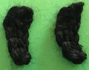 Easy crochet sheep legs