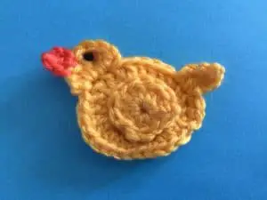 Finished crochet easy duck landscape