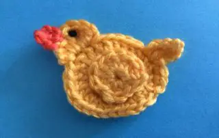 Finished crochet easy duck landscape