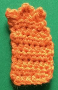 Crochet baby fox tail