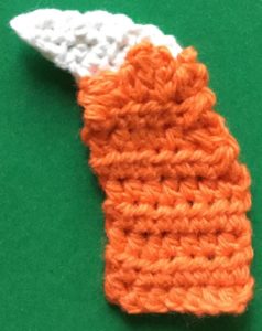 Crochet baby fox tail finished