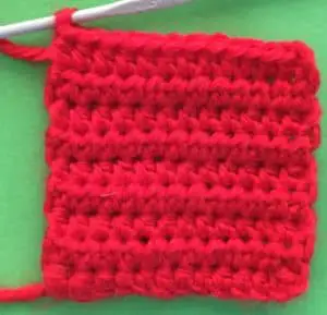 Crochet barn barn front bottom