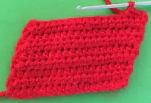 Crochet barn beginning barn side neatening