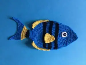Finished tropical fish crochet pattern landscape