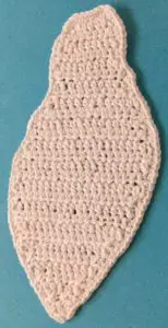 Crochet cockatoo body neatened