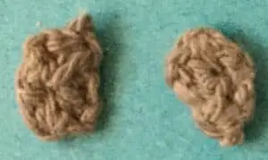 Crochet cockatoo claws
