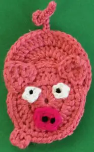 Crochet easy pig first leg