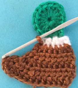 Crochet mallard duck joining for neatening