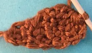 Crochet mallard duck wing