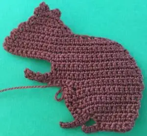 Crochet squirrel body