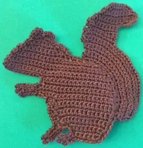 Crochet squirrel tail
