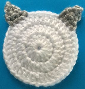 Easy cat crochet head with ears