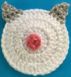 Easy cat crochet head with nose