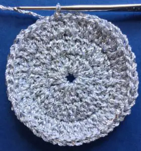 Crochet star row three