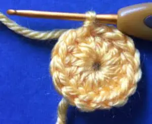 Crochet sun row one