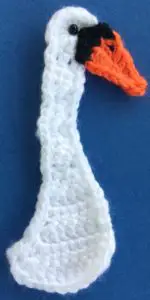 Easy swan crochet head with beak