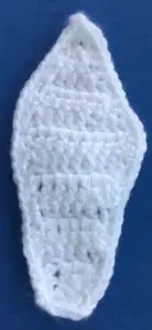 Easy swan crochet wing neatened