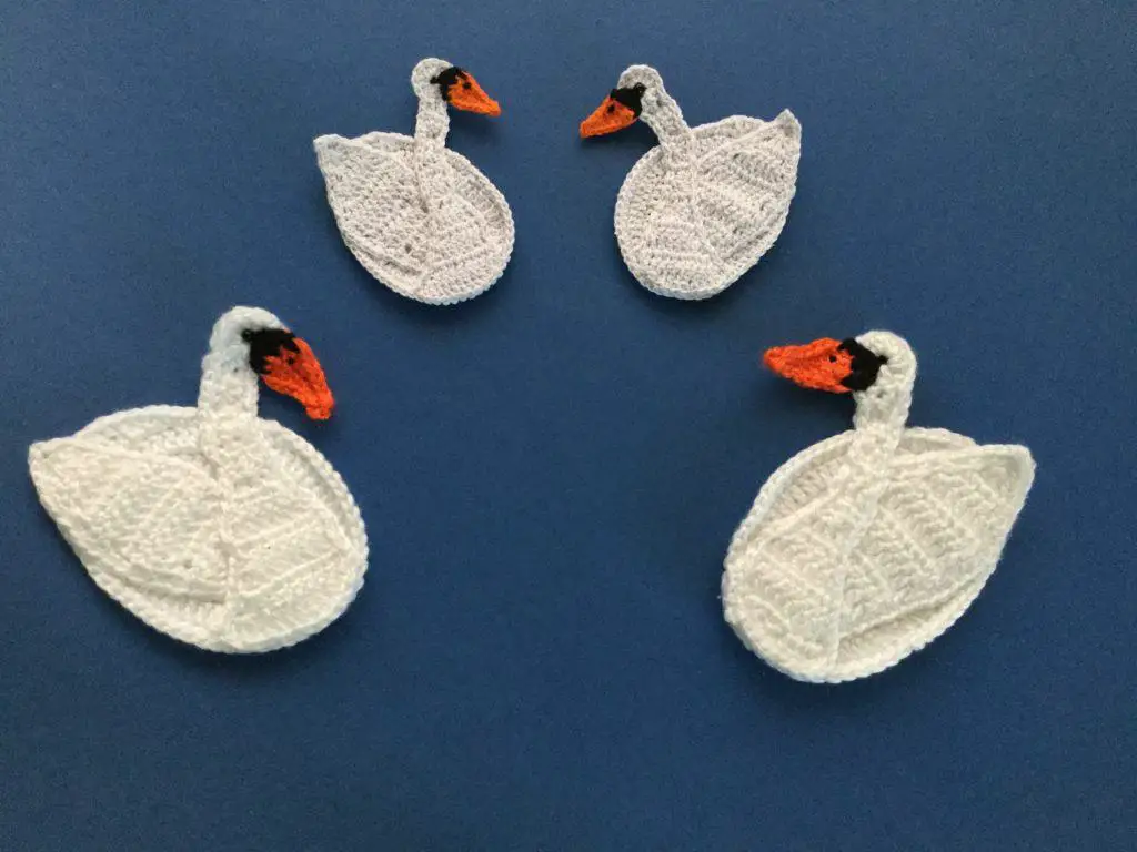 Finished easy swan crochet group landscape 1