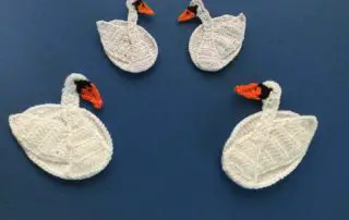 Finished easy swan crochet group landscape 1