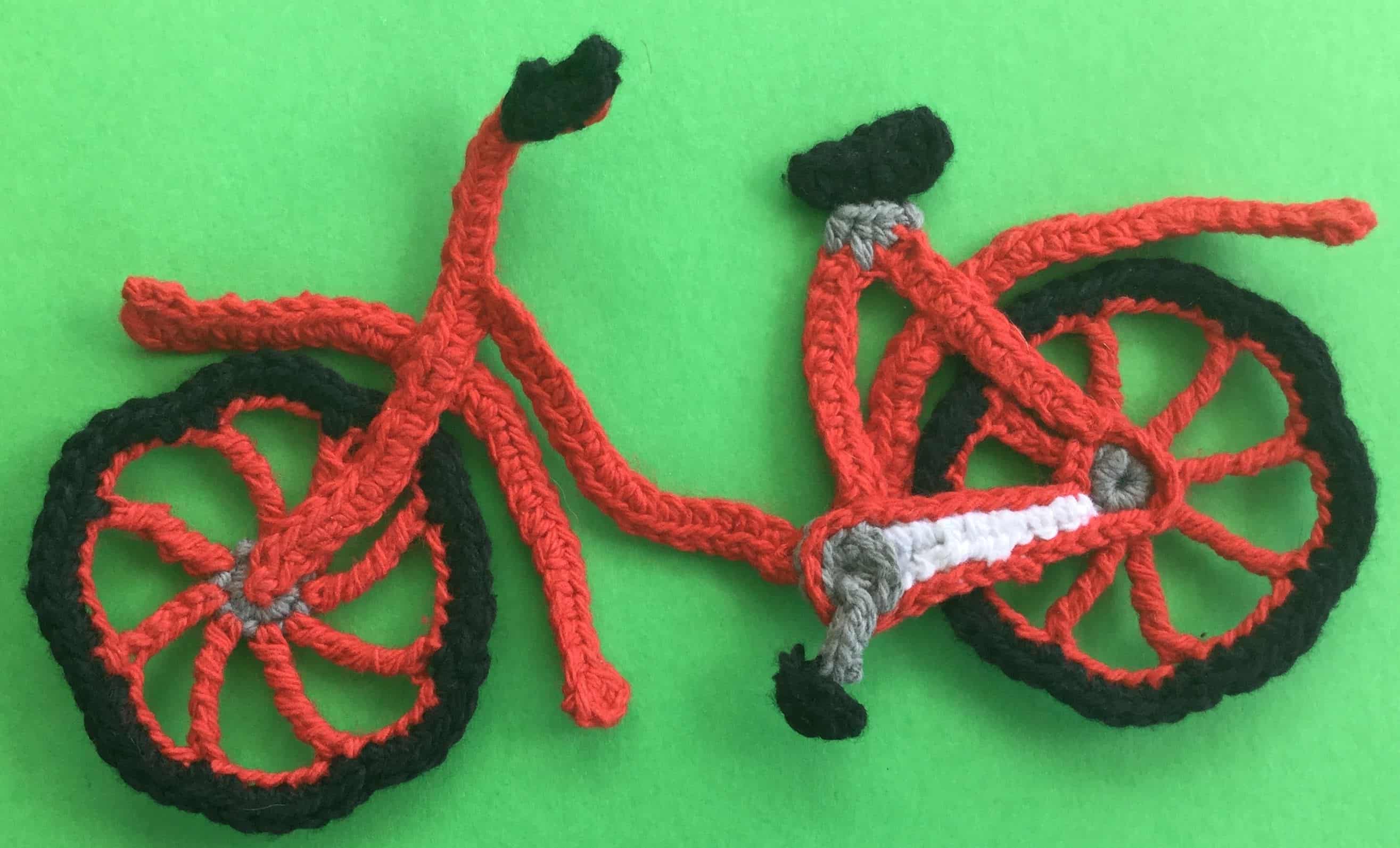 crochetbicycleappliquebicyclejoinedwithjoinerframe • Kerri's Crochet