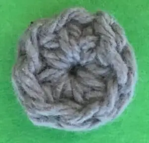 Crochet bicycle applique chain circle