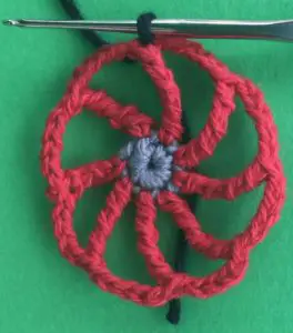 Crochet bicycle applique joining for tires
