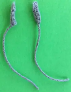 Crochet bicycle applique pedal cranks