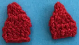 Crochet rosebud back petals