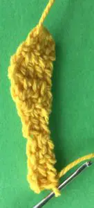 Crochet giraffe back left leg