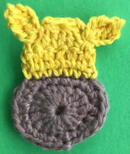 Crochet giraffe ears