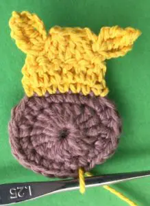 Crochet giraffe joining for neck