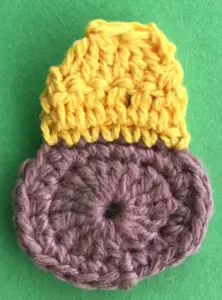 Crochet giraffe top of head