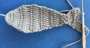 Crochet shark joining for second tail