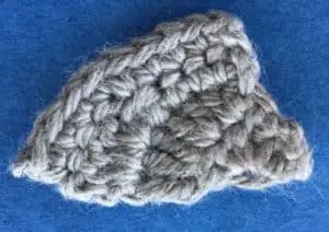 Crochet shark large bottom fin